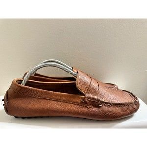 Cole Haan Mens Brown Leather Driving Moccasin Grant Canoe Penny Loafer - Sz 11.5